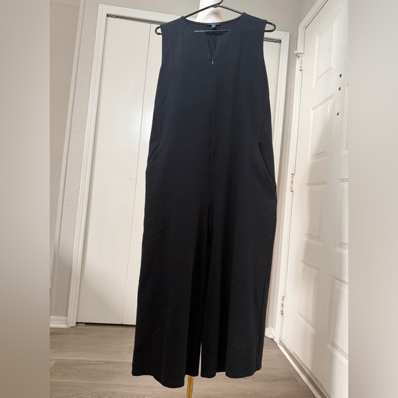 Eileen Fisher Black Sleeveless Jumpsuit - Picture 3 of 11